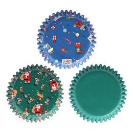 Bildspel - PME Muffinsformar med Folie Julmotiv Mix