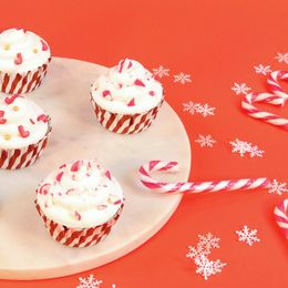 Bildspel - PME Muffinsformar med Folie Polkagris