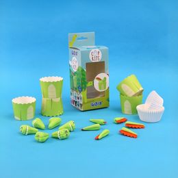 Bildspel - PME Sockerfigurer Dinosaurie Cupcake Kit