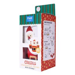 Bildspel - PME Sockerfigurer Tomtar Cupcake Kit