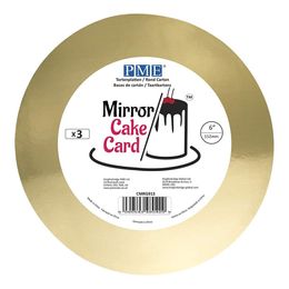 PME Tårtbricka Rund Guld Metallic