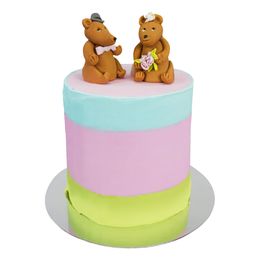 Bildspel - PME Tårtbricka Rund Silver Metallic