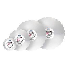 Bildspel - PME Tårtbricka Scallop Silver Metallic