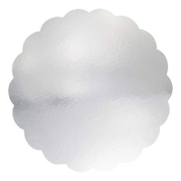 Bildspel - PME Tårtbricka Scallop Silver Metallic