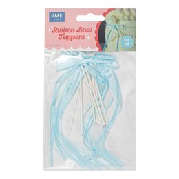 Bildspel - PME Tårtdekorationer med Rosett Ljusblå