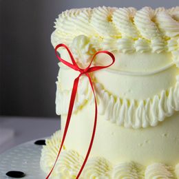 Bildspel - PME Tårtdekorationer med Rosett Röd