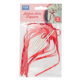 Bildspel - PME Tårtdekorationer med Rosett Röd