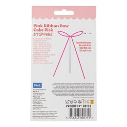Bildspel - PME Tårtdekorationer med Rosett Rosa