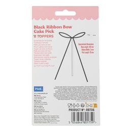 Bildspel - PME Tårtdekorationer med Rosett Svart