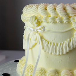 Bildspel - PME Tårtdekorationer med Rosett Vit