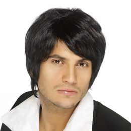 Pojkband Svart Peruk