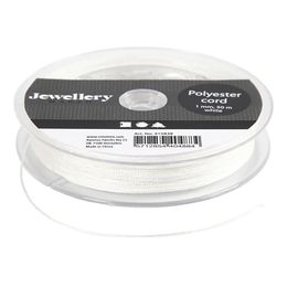 Polyestersnöre Vit