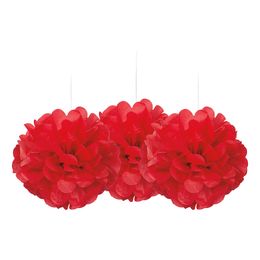 Pom Pom Mini Røde Hengende Dekorasjon