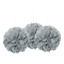 Pom Pom Mini Sølv Hengende Dekorasjon