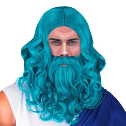 Poseidon Perukset Blå