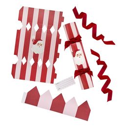 Presentask Smällkaramell Tomte med Satinsnöre