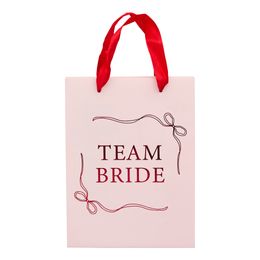 Presentpåsar Team Bride Rosa Rosett