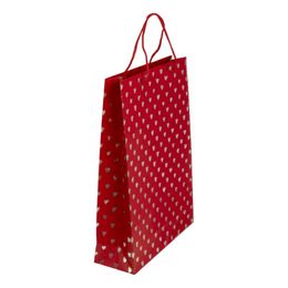 Bildspel - Presentpåse Röd med Hjärtan