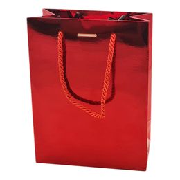 Bildspel - Presentpåse Röd Metallic