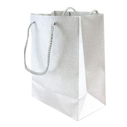 Bildspel - Presentpåse Silver Glitter