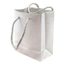 Bildspel - Presentpåse Silver Glitter