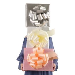 Lysbildefremvisning - Gaverosett Stor Sølv DIY