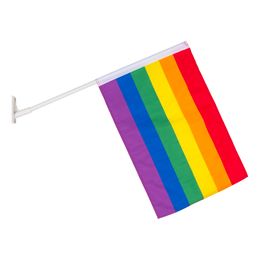Bildspel - Pride Fasadflagga med Stång
