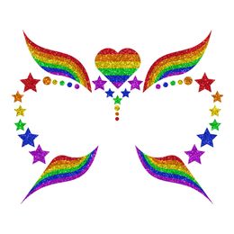 Bildspel - Pride Glitter Självhäftande Smink