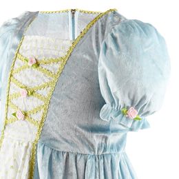 Bildspel - Prinsessklänning Sammetsturkos Barn