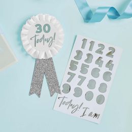 Bildspel - Prisrosett Personlig Silver