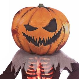 Lysbildefremvisning - Gresskar med Stort Hode Barn Karnevalskostyme