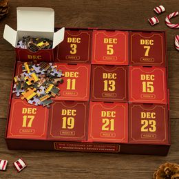 Bildspel - Pussel Christmas Art Collection Adventskalender