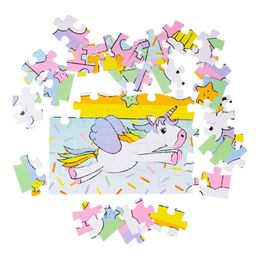 Lysbildefremvisning - Puslespil Enhjørning