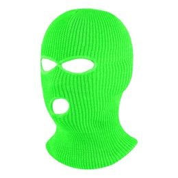 Rånarluva/Balaklava Neongrön
