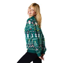 Bildspel - Randig Grön Jultröja