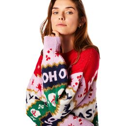 Bildspel - Randig Oversize Jultröja Dam