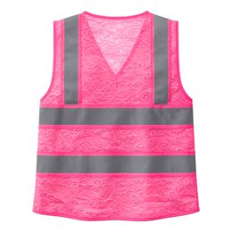 Bildspel - Reflexväst i Spets Neonrosa