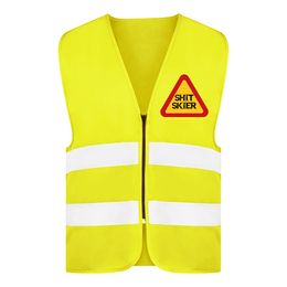 Reflexväst Shit Skier Neongul