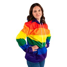 Regnbågsfärgad Hoodie