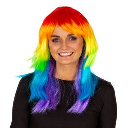 Lysbildefremvisning - Regnbuefarvet Paryk