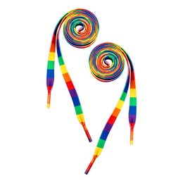 Bildspel - Regnbågsfärgade Skosnören