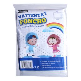 Regnponcho Transparent för Barn