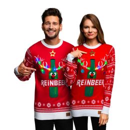 Bildspel - Reinbeer Röd LED Jultröja