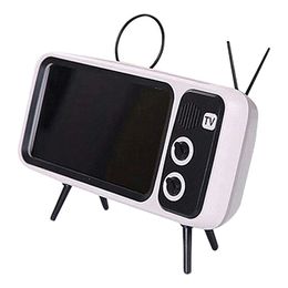 Bildspel - Retro TV Bluetooth Högtalare med Mobilhållare