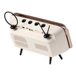 Bildspel - Retro TV Bluetooth Högtalare med Mobilhållare