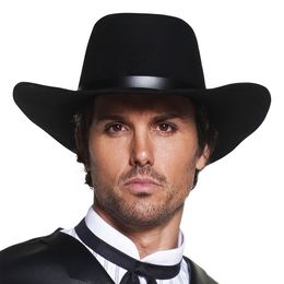 Revolverman Svart Cowboyhatt