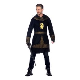 Bildspel - Riddare Svart/Guld Maskeraddräkt