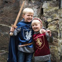 Bildspel - Riddartröja med Huva Barn Blå