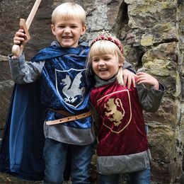 Bildspel - Riddartröja med Huva Barn Blå