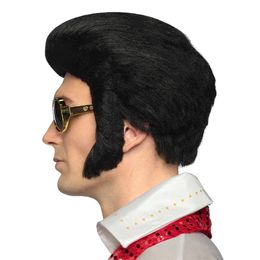 Bildspel - Rock n Roll Svart Peruk